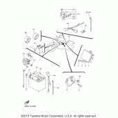 Схема вузла: Електроустаткування 1 Yamaha XV250 V-Star