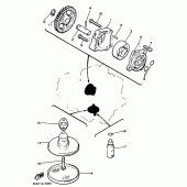 Схема вузла: Масляний насос Yamaha XJ600 Diversion (S-TYPE)