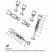 Схема узла: Клапан Yamaha XVZ1300 Venture Royale