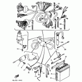 Схема узла: Электрооборудование 1 Yamaha DT125 DT125