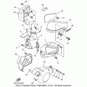 Схема вузла: Бічна кришка Yamaha XVS650 V-Star Custom