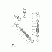 Схема узла: Клапан Yamaha SRX250