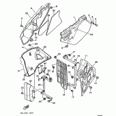 Схема узла: Боковая крышка Yamaha DT125 DT125