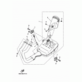 Схема вузла: Вихлопна система Yamaha XSR700/MTM690