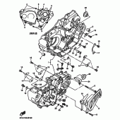 Схема вузла: Картер двигуна Yamaha WR450F