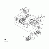 Схема узла: Впускная система Yamaha SRX400