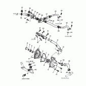 Схема узла: Водяной насос Yamaha FZX750