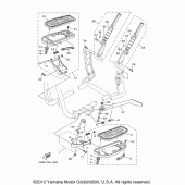 Схема узла: Подножки и Подставка Yamaha XV1600 Midnight Star