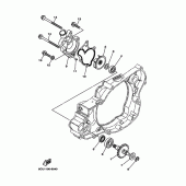 Схема вузла: Водяний насос Yamaha YZ250 YZ250