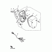 Схема узла: Задний фонарь (Стоп-сигнал) Yamaha XVZ1300 Royal Star Tour Deluxe