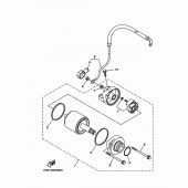 Схема вузла: Електричний стартер Yamaha MT07/ MTT690 MT-07