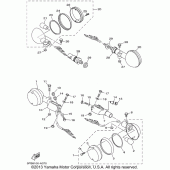 Схема вузла: Поворотники Yamaha XVS1100 V-Star Custom