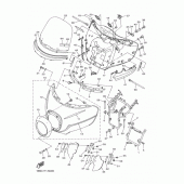 Схема узла: Облицовочные элементы 1 Yamaha XVZ1300 Royal Star Venture S