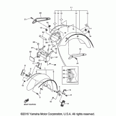 Схема вузла: Крило Yamaha XVS1300 V-Star Tourer