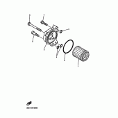 Схема вузла: Фільтр масляний Yamaha WR450F