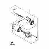 Схема вузла: Електричний стартер Yamaha XV400 Virago