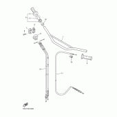 Схема вузла: Кермо та Тросики Yamaha YZ450F YZ450F