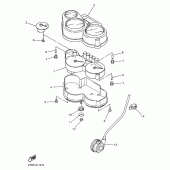 Схема узла: Панель приборов Yamaha FZ400