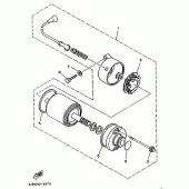 Схема вузла: Електричний стартер Yamaha XV535 Virago