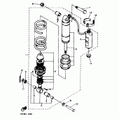Схема узла: Задняя подвеска Yamaha XTZ660 Tenere