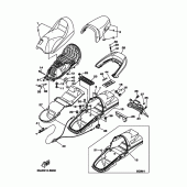 Схема узла: Сиденье 1 (5GM1,8) Yamaha YP250 Majesty