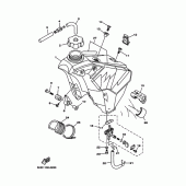 Схема узла: Топливный бак Yamaha YZ250 YZ250