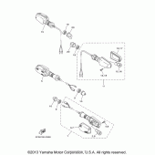 Схема узла: Поворотники Yamaha XT250 XT250