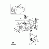 Схема вузла: Паливний бак Yamaha TW200