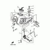Схема вузла: Паливний бак Yamaha TW200