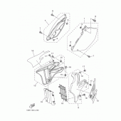 Схема узла: Боковая крышка Yamaha YZ125