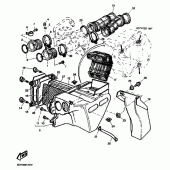 Схема узла: Впускная система Yamaha TT600