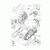 Схема узла: Сиденье Yamaha YP400 Majesty