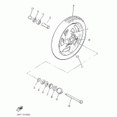 Схема узла: Переднее колесо Yamaha VMX12 V-MAX