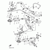Схема узла: Система индукции воздуха Yamaha XJ900 Diversion