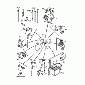 Схема вузла: Електроустаткування 1 Yamaha XT225 XT225