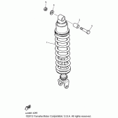 Схема вузла: Задня підвіска Yamaha YZF600R Thundercat