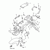 Схема узла: Крыло Yamaha XJ600 Diversion (Naked)