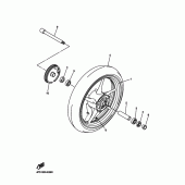 Схема вузла: Переднє колесо Yamaha FZ1 FZ1 FAZER (S-TYPE ABS)