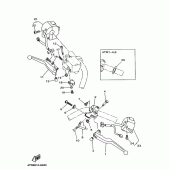 Схема узла: Пульт управления рулевой и Рычаг Yamaha XVS400 Drag Star Classic