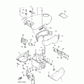 Схема узла: Боковая крышка Yamaha FZX750