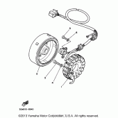Схема узла: Генератор Yamaha XV250 Virago