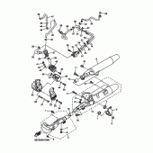 Схема вузла: Вихлопна система Yamaha XVS650 V-Star Classic