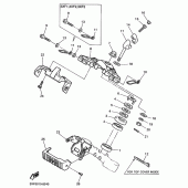 Схема узла: Рулевой механизм Yamaha FZX750