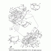 Схема вузла: Картер двигуна Yamaha XV1600 Road Star