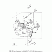 Схема узла: Фара Yamaha YZF-R3