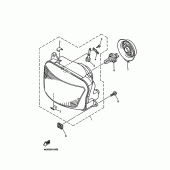 Схема вузла: Фара Yamaha XJ900 Diversion