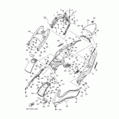 Схема узла: Боковая крышка Yamaha XP500 T-MAX 530