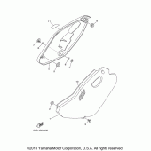Схема вузла: Бічна кришка Yamaha TTR125 TT-R125