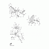 Схема узла: Подножки и Подставка Yamaha YZF-R6/ YZF600 R6 RaceBase
