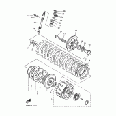 Схема вузла: Зчеплення Yamaha XJR400
